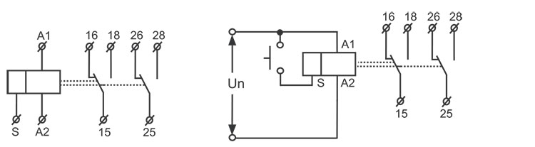 雙延時時間繼電器接線圖