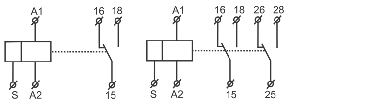 循環(huán)延時(shí)型時(shí)間繼電器接線圖